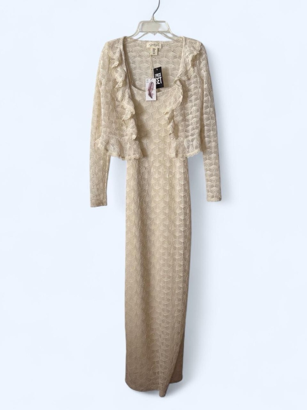 NWT Jessica Simpson Maxi Dress with Matching Cardigan